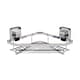 image 1 of Showerdrape Pushloc Stainless Steel Suction Wall Mounted Corner Basket | Silver | 1