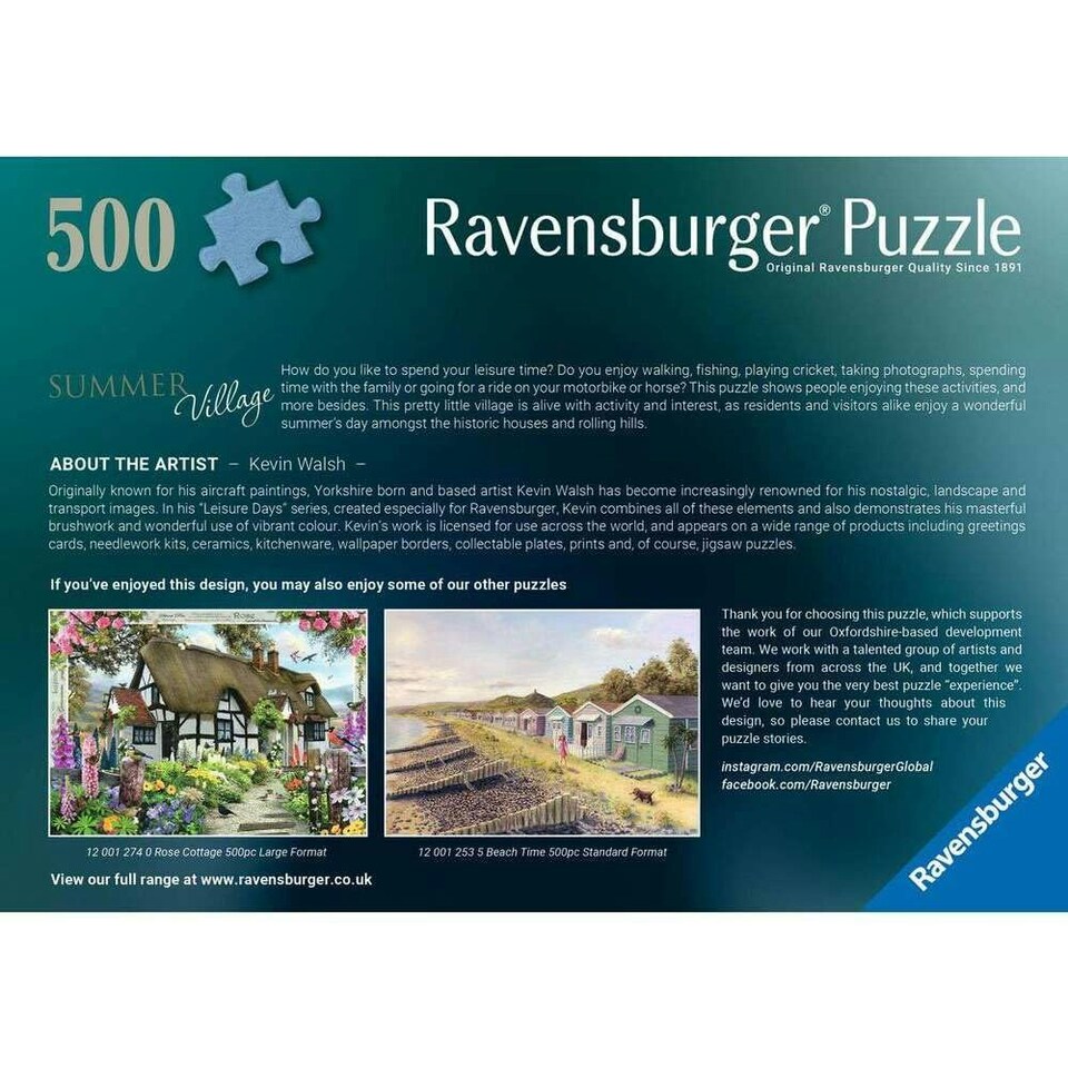 image 1 of Summer Village 500pc Large Format - Ravensburger - 542 12001275