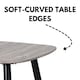 image 3 of Aspen Square Dining Table 80cm - Modern 2 - 4 Seater Compact Kitchen Table | Grey | Grey | 1