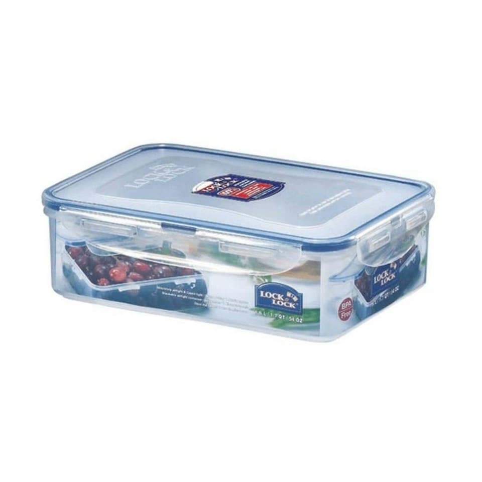image 1 of Lock & Lock Rectangular Food Container - Transparent - 470ml