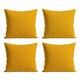 image 1 of Waterproof Outdoor Garden Cushion Covers Patio Cushion Cover Cases Square Pack Of 4 45cm X 45cm Yellow