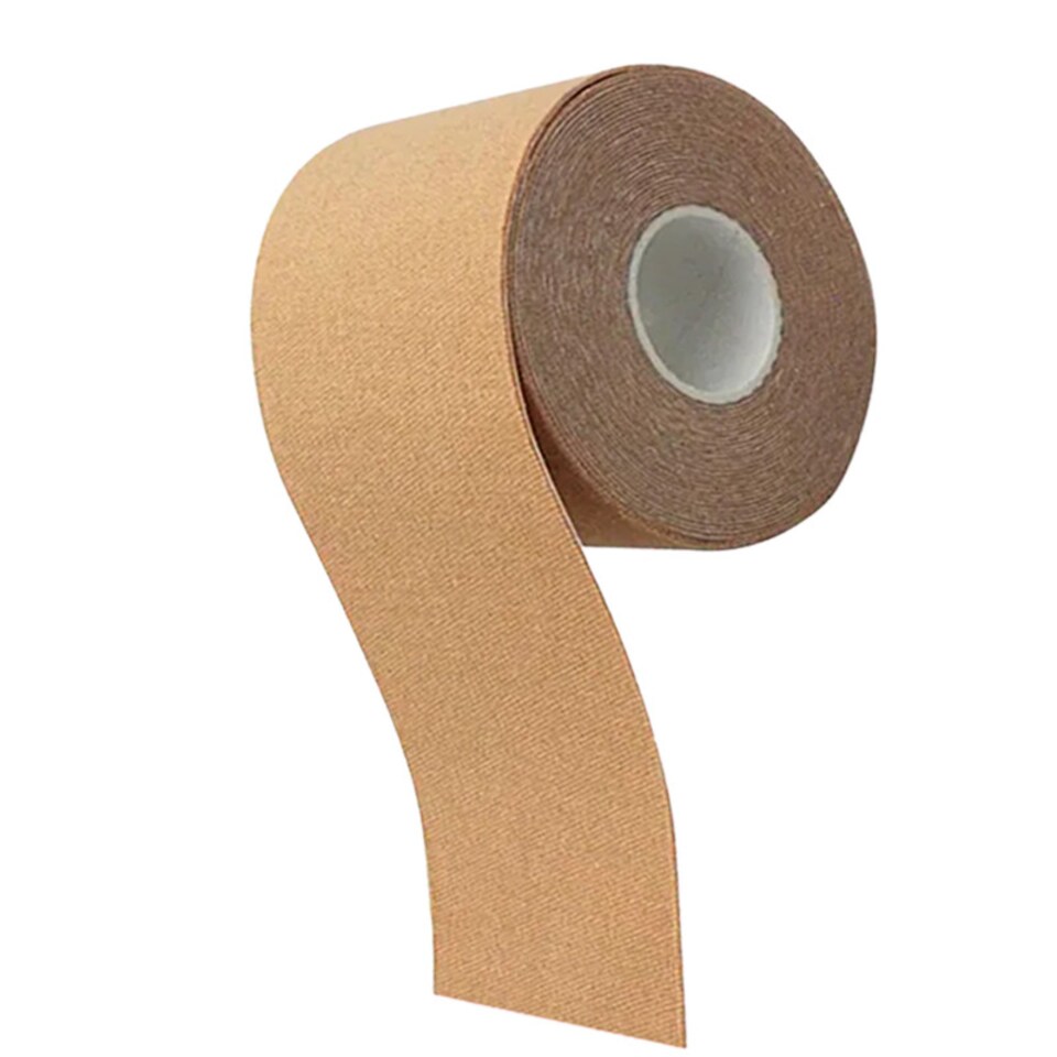 image 1 of Booby Tape Extra Wide Self-Adhesive Breast Lift Tape for All Bust Sizes, Boosts Support and Confidence, Versatile and Ideal for Any Type of Clothing, Discreet and Comfortable Latex Free 5M Nude Colour
