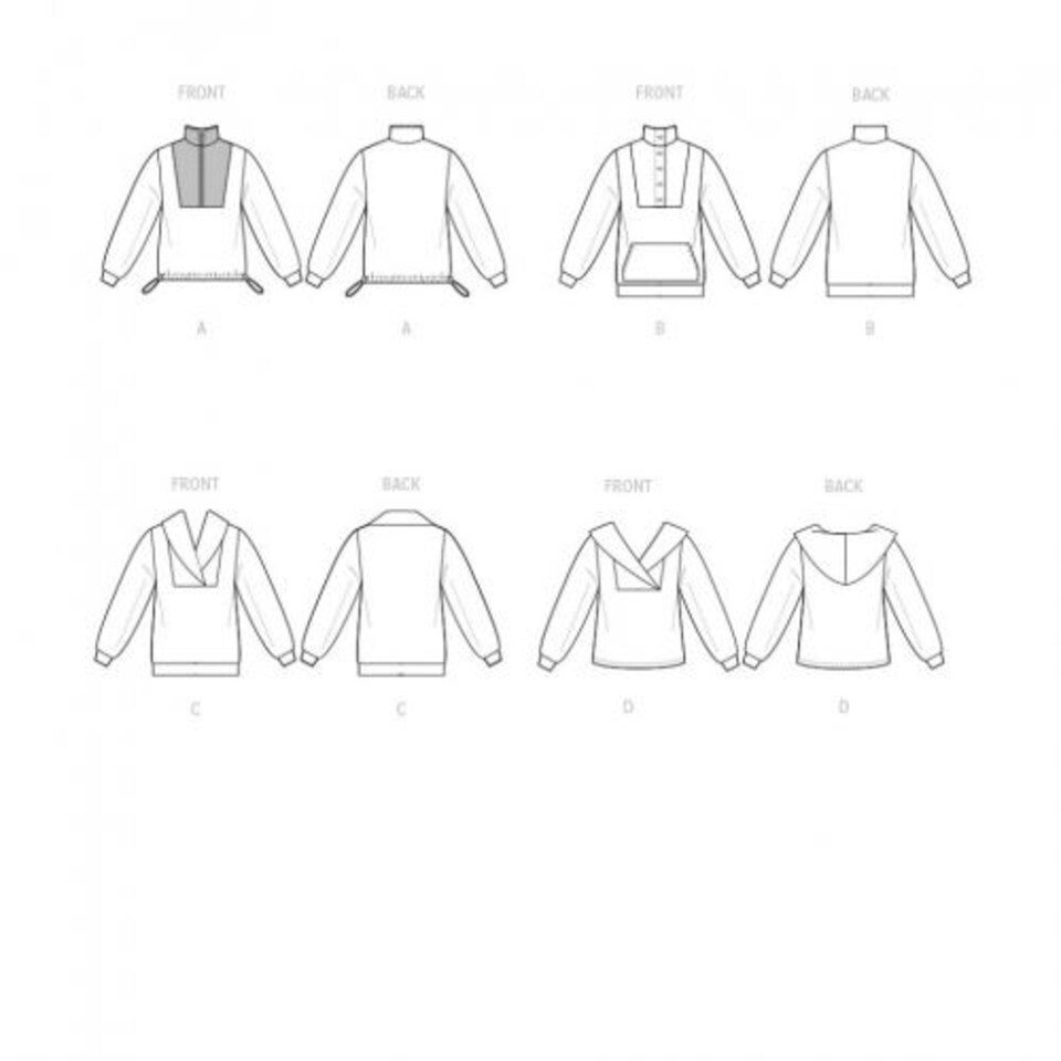 image 1 of McCall's 8343 Paper Sewing Pattern – Women’s Tops & Sweaters, Sizes Zz (L–XL–XXL), Intermediate
