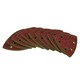 image 4 of 90mm Triangular Sanding Abrasive Discs Pads Hook Loop Backing 120 Grit 250pk