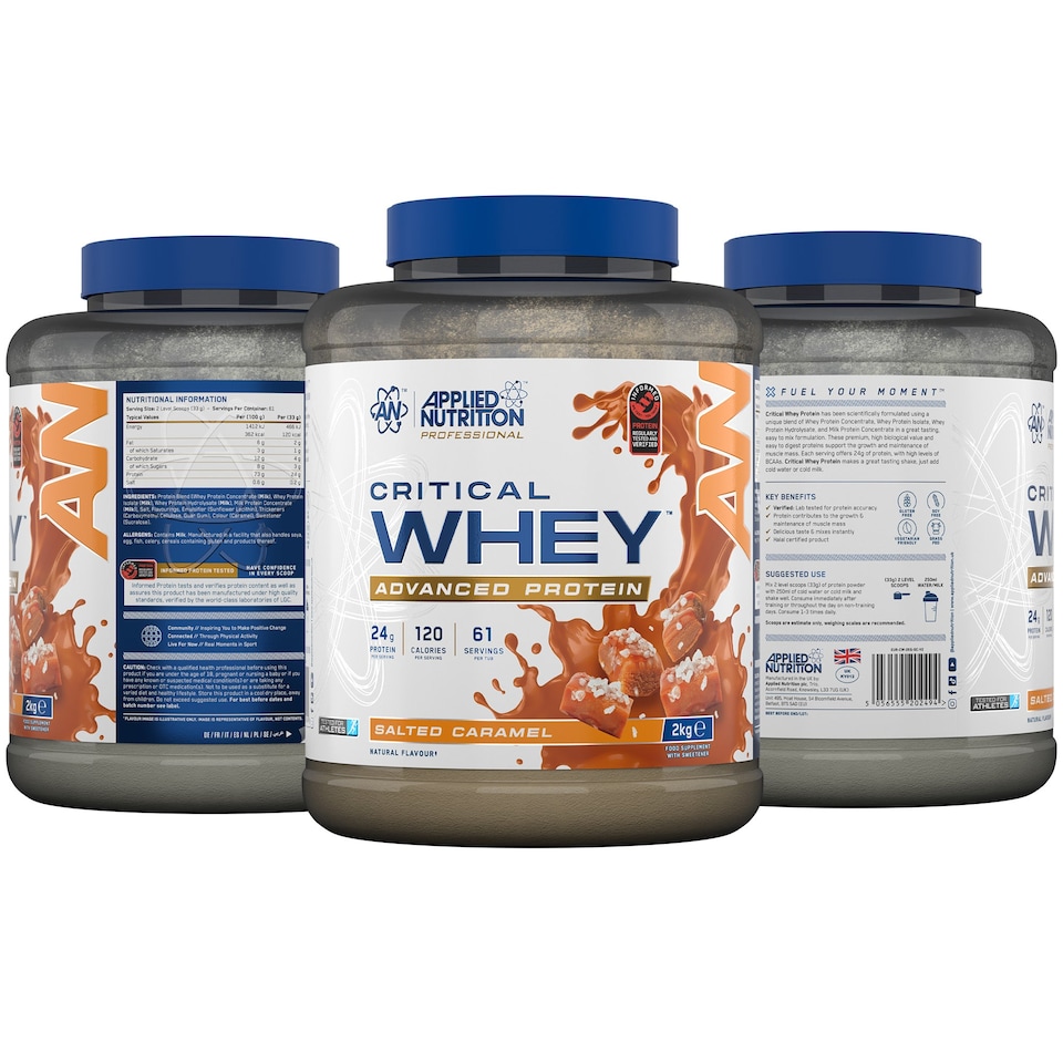 image 1 of Applied Nutrition Critical Whey Advanced Protein Powder - Salted Caramel - 61 Servings