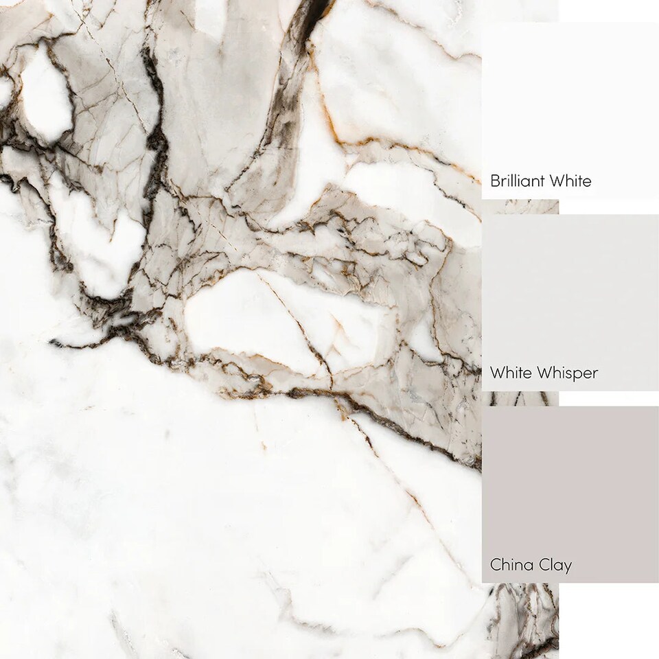 image 1 of Statuario Marble Full Wall Mural in Grey Tones | Grey | Grey, White | Large (300cm x 240cm), Extra Large (350cm x 240cm)