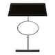 image 1 of Interiors by Premier Table Lamp with Stone Base Silver