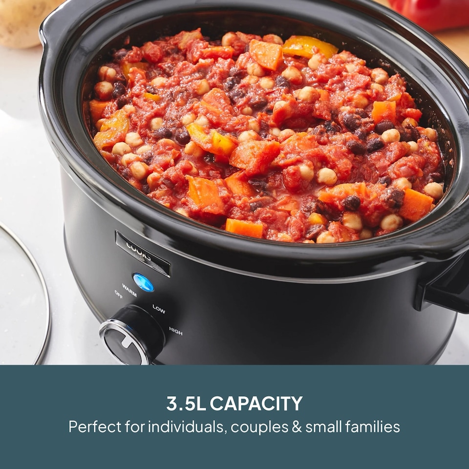 image 1 of Cooks Professional 3.5L Slow Cooker with Lid, Removable Bowl & 3 Heat Settings
