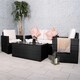 image 2 of Berlin Four Seater Corner Lounging Set in Black