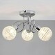 image 3 of ValueLights Maze 3 Way Silver Ceiling Bar Light