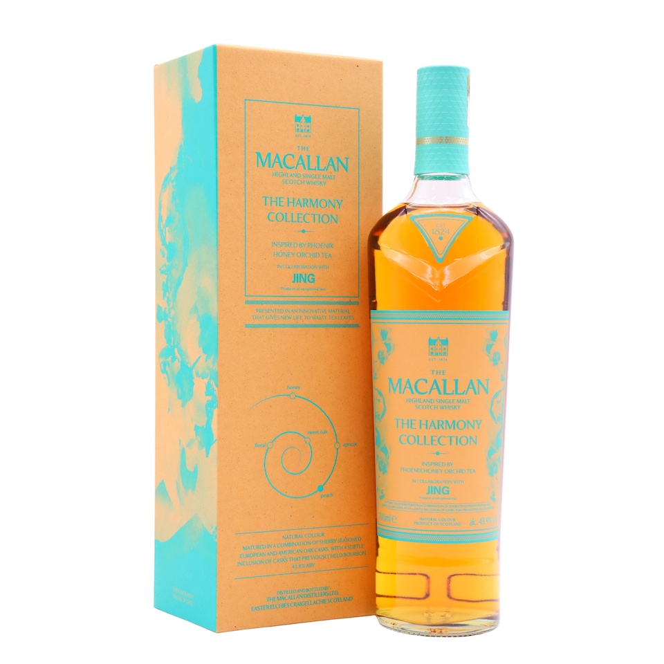 Macallan - Harmony Collection #5 - Jing Tea Single Malt Scotch Whisky | Multi | Summery peach and apricot with the heady sweetness of floral honey all intertwined with tropical fruits, toffee and sweet oak. | 700