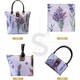 image 4 of Signare Foldable Shopper Tote Bag - Purple Lavender Purple