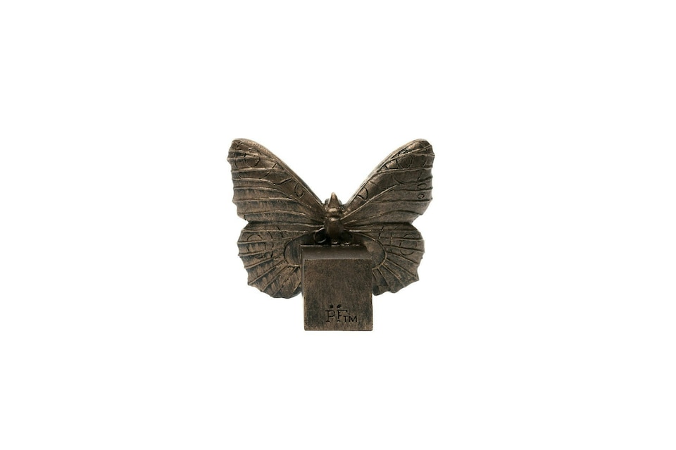 image 1 of Butterfly Plant Pot Feet - Set of 3 | Grey