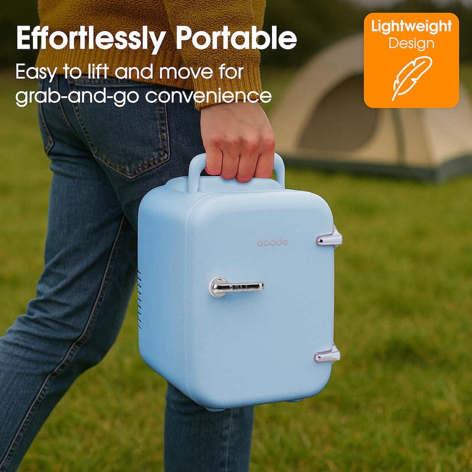 image 1 of Abode Retro 4L Mini Cooler and Warmer Blue A4CLR201BL