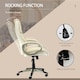 image 4 of HOMCOM Executive Office Chair Faux Leather Computer Chair w/ Wheel White
