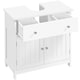 image 1 of Yaheetech Floor Standing Sink Storage Cabinet with U-Shaped Cut-Out