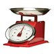 image 1 of Interiors By Premier Premium 3Kg Red Retro Kitchen Scale, Retro Style Kitchen Scale, Iron Steel Constructed Analogue Baking Scale