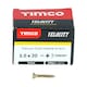 image 3 of Timco - Velocity Premium Multi-Use Screws - PZ - Double Countersunk - Yellow  (Size 3.0 x 20 - 200 Pieces)