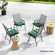 image 10 of Outsunny 42 x 42cm Replacement Garden Seat Cushion Pad with Ties 