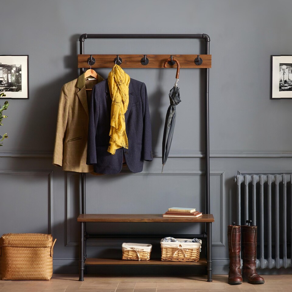 image 1 of Boston Hallway Stand With Bench