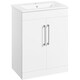 image 1 of Yaheetech Minimalist Bathroom Cabinet with Sink and Door