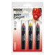 image 2 of Moon Creations Logo Body Crayons - Red/Yellow - One Size
