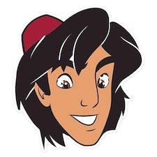 Aladdin Disney Cardboard Face Mask