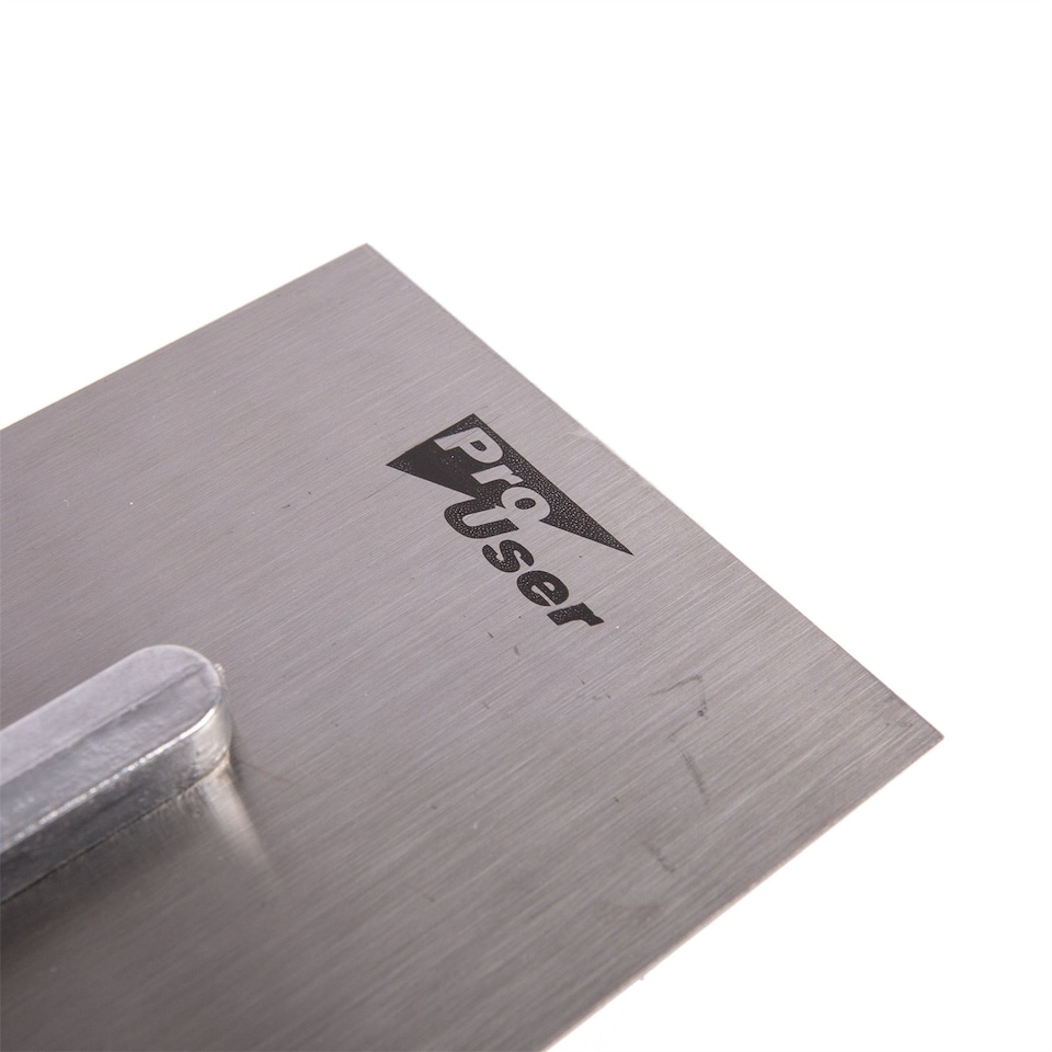 image 1 of Pro User Steel Plastering Trowel - 12cm x 28cm - Blue