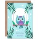 image 1 of Kawaii Perch Wishes Owl Kids Child Birthday Card