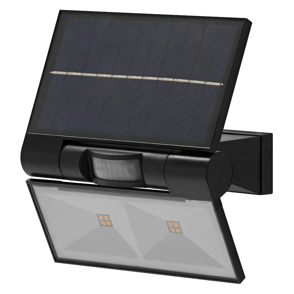 image 1 of OSRAM ENDURA Solar Outdoor Floodlights With Dual Sensor Black