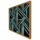 image 5 of Gold & teal geometric pattern (Picutre Frame) White | XL
