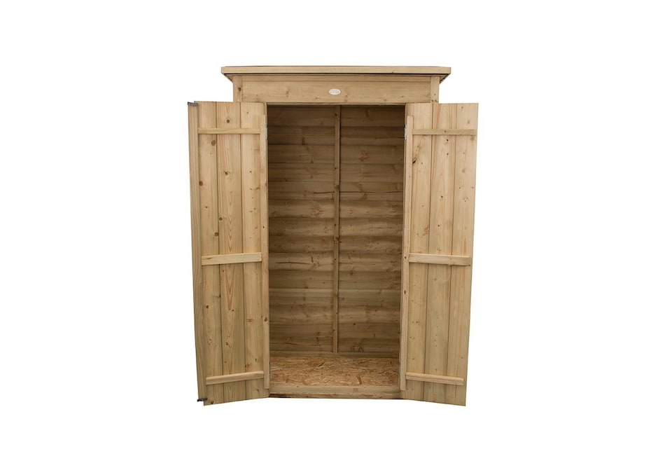 image 1 of Forest Garden Tall Pent Wooden Garden Storage Tool Store - Outdoor Patio Storage