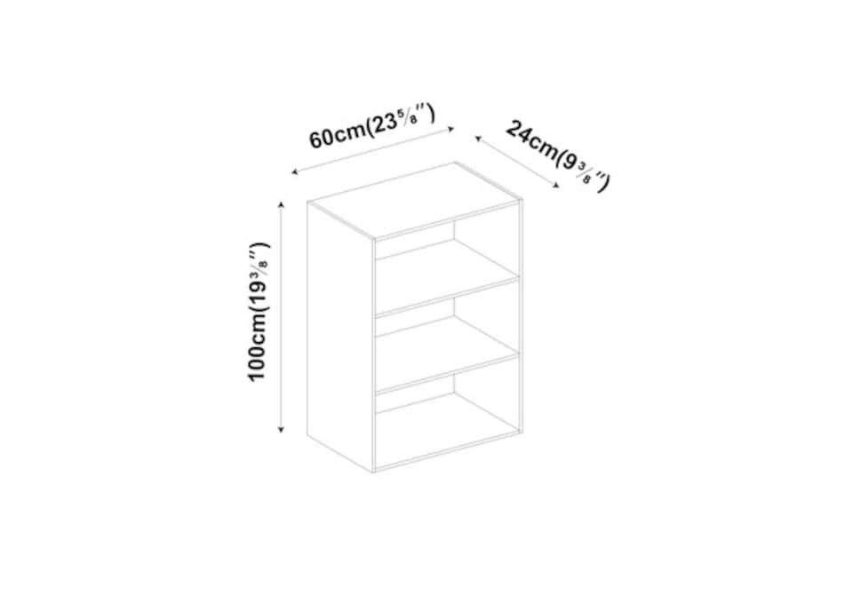 image 1 of Wide 3 Shelf Tier Wooden Bookcase Cabinet Storage Shelving Display Shelves Unit | White | White | 1