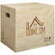 image 1 of HOMCOM 3-in-1 Wooden Plyo Box for Home Gym, Workout Training, Natural