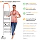 image 6 of Lightweight Step Ladders - Compact Aluminium Stepladder with Non-Slip Wide Step, Portable Silver Color - Tall Folding Ladder with Platform Silver | Orange | 6 - Step 167 cm
