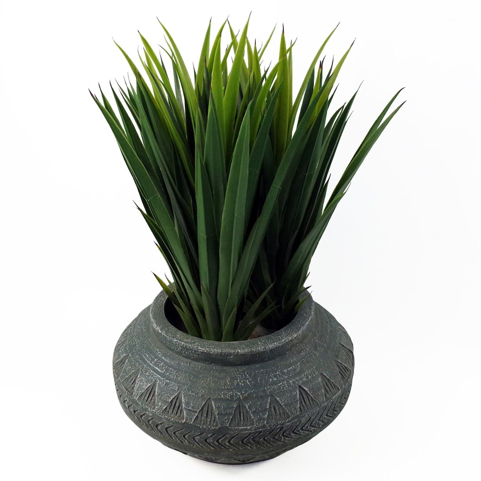 image 1 of Large Composite Triangle Planter | Grey