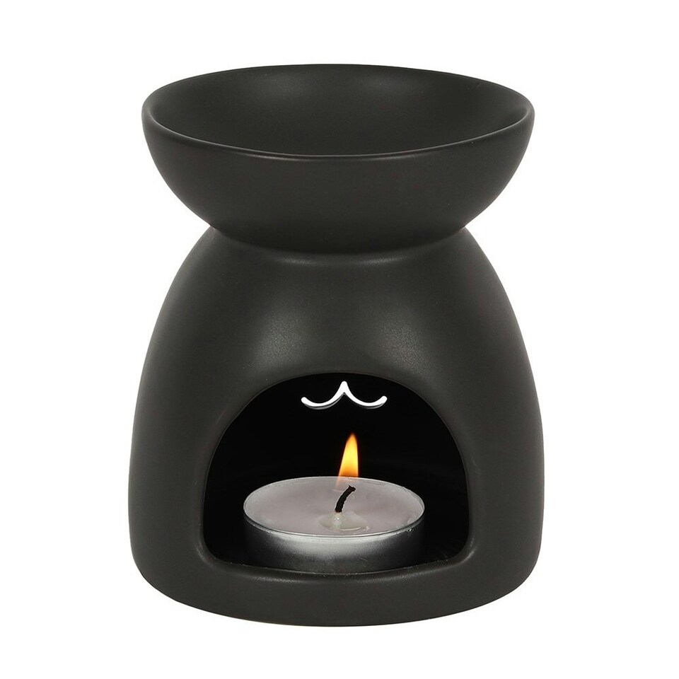 image 1 of Something Different Cat Oil Burner - Black - One Size