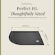 image 5 of Balterley Premium Shower Tray - Left Hand Offset Quadrant | Grey | Grey Slate | 1