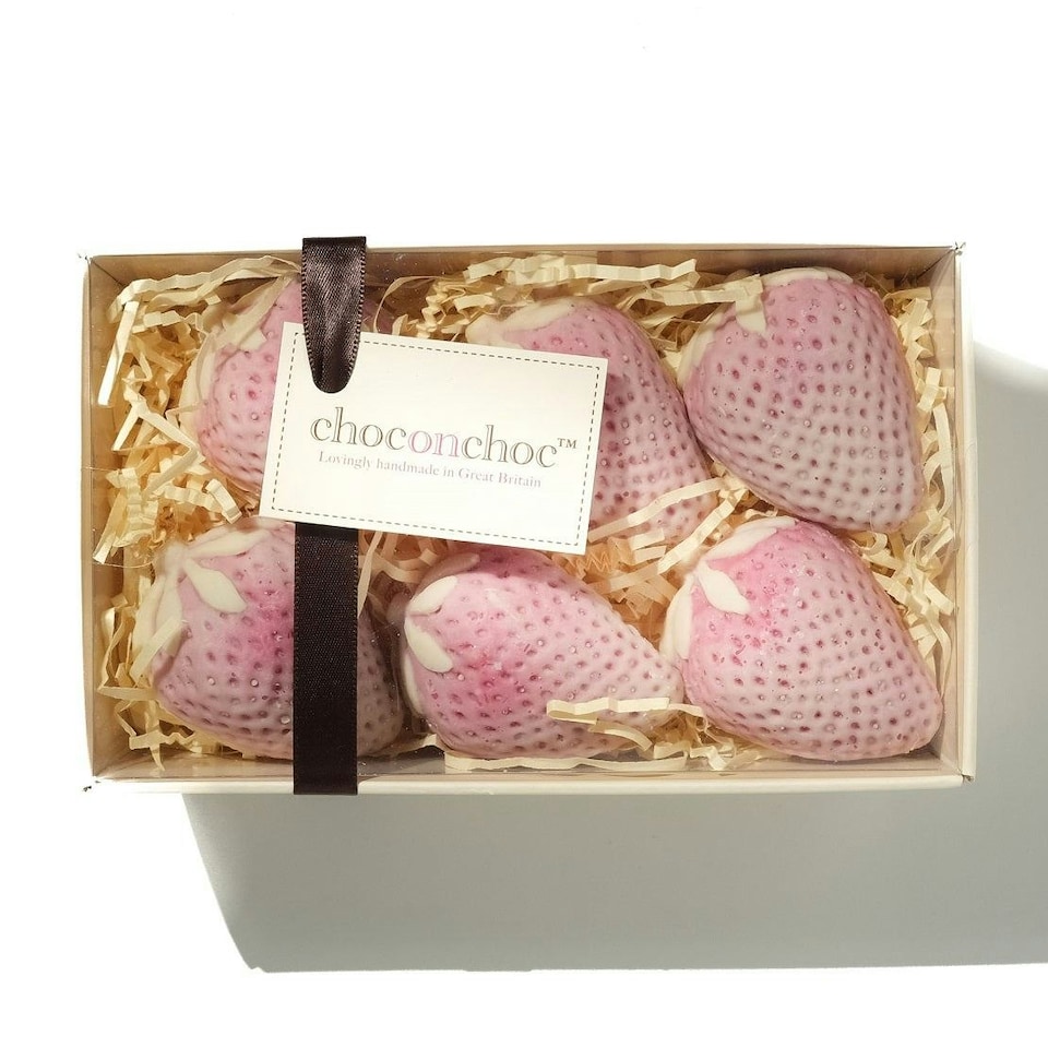 image 1 of Chocolate Tennis Balls, Bottle And Strawberries Gift Box