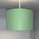 image 3 of CGC LUPO Luxury Green & Silver Inner Cotton Round Pendant Drum Lamp Shade Green