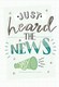 image 3 of Just Heard The News Congratulations Greeting Card Hello You Range Blank Inside