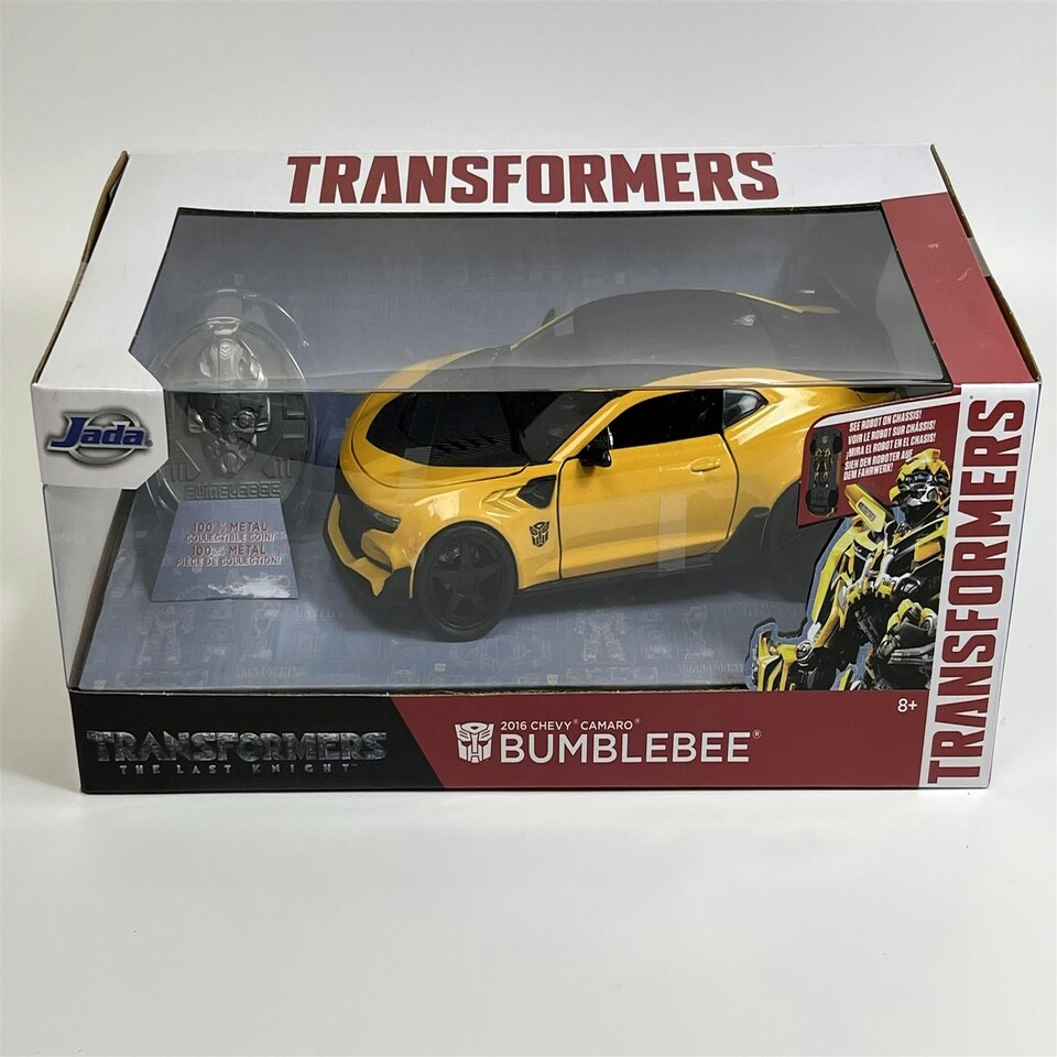 image 1 of Transformers 2016 Chevy Camaro Bumble Bee with Collectible Coin 1:24 Jada 253115002