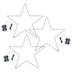 image 1 of ValueLights IP44 Small Black Outdoor Warm White Star Light | Black