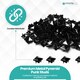 image 3 of 8mm Pyramid Shaped Nail Head Studs Square Metal Leather Rivets - 50pcs