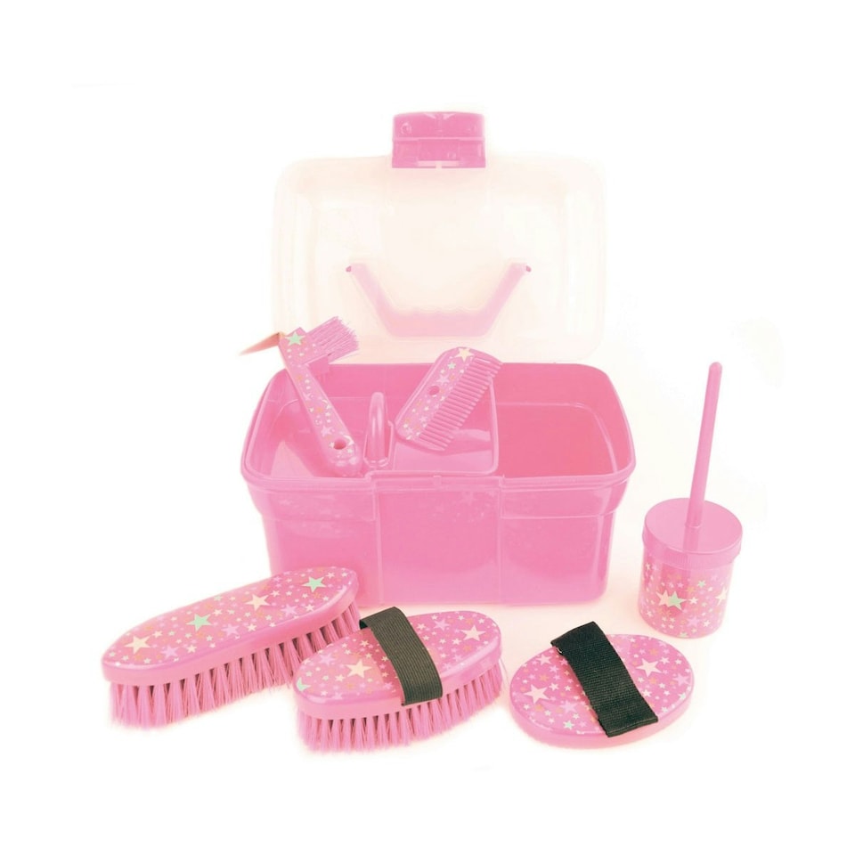 Lincoln Star Pattern Grooming Kit - Pink - One Size