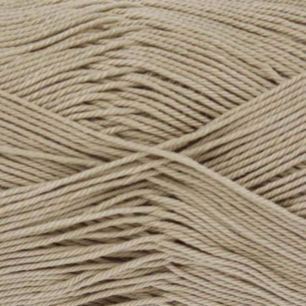 King Cole Beige Giza Cotton 4 Ply Yarn (Value Pack 12 x 50g Balls) For Crochet, Knitting - 158m per ball