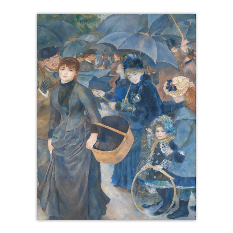 image 1 of Pierre Auguste Renoir Framed Wall Art The Umbrellas Oil Painting Home Décor
