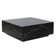 image 1 of Centre Table Home ESPRIT Black MDF Wood 90 x 90 x 35 cm N/A