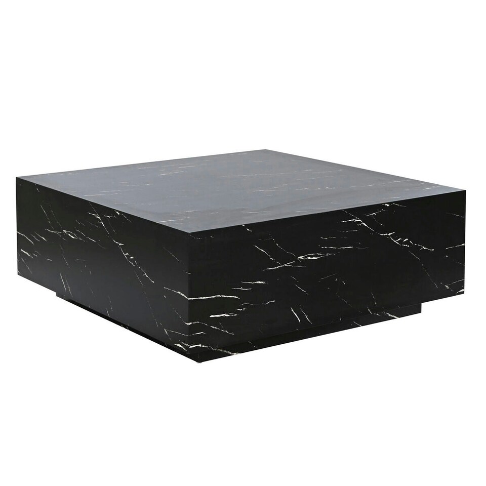 image 1 of Centre Table Home ESPRIT Black MDF Wood 90 x 90 x 35 cm N/A