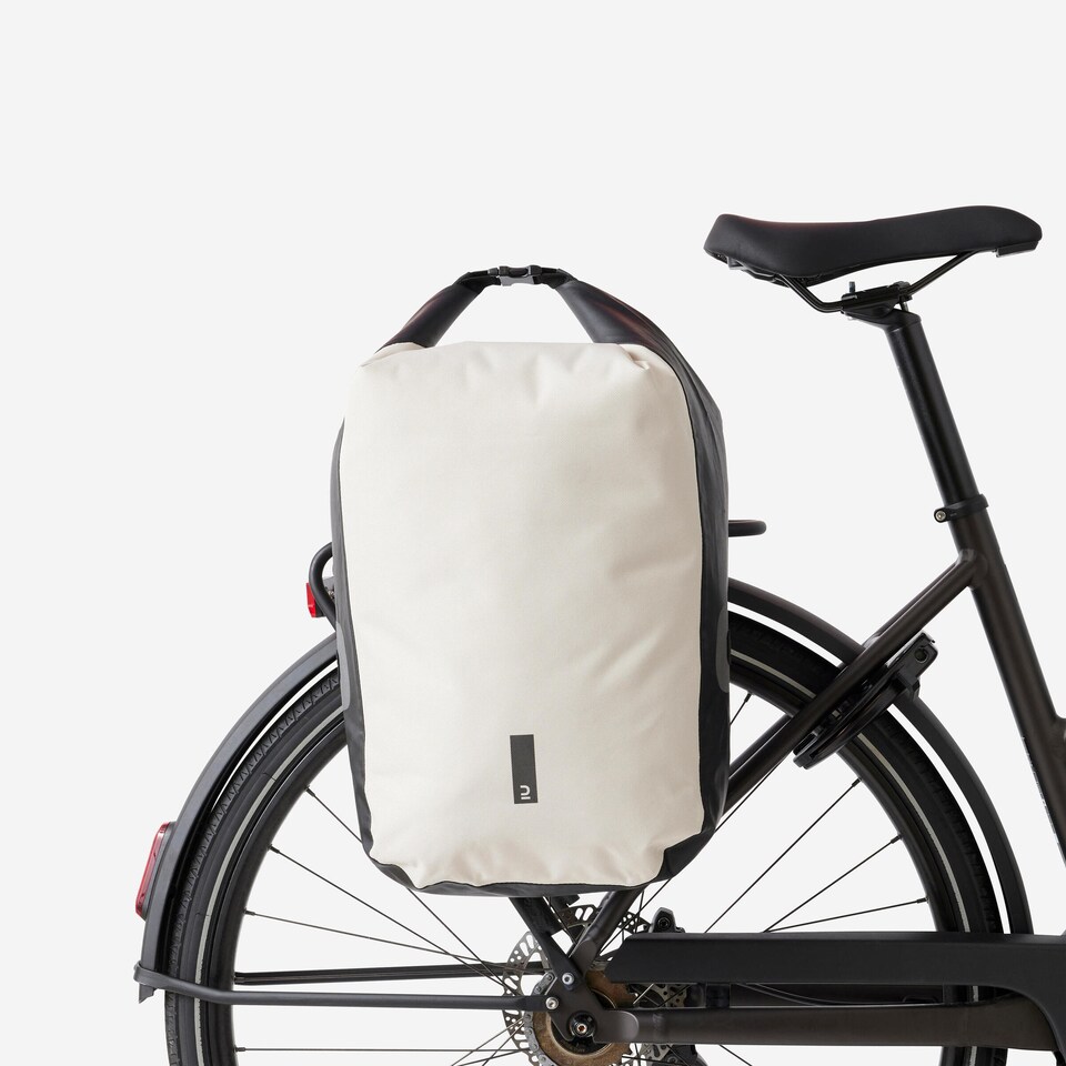 image 1 of Decathlon 20 L Waterproof Bike Bag for Pannier Rack 500